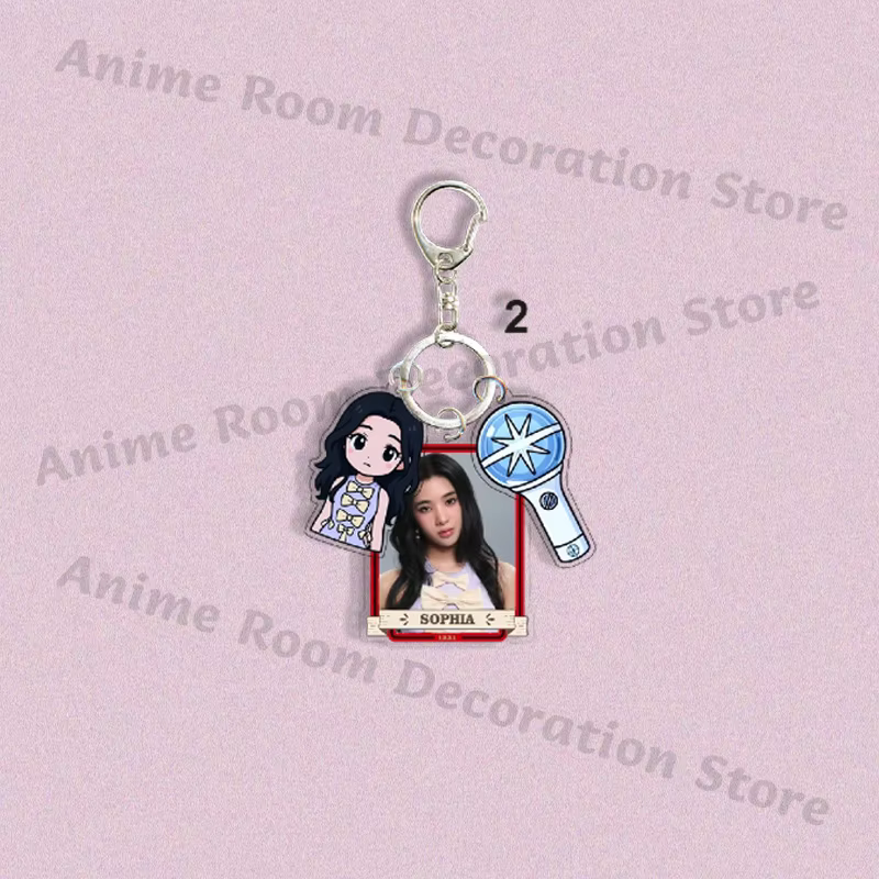 Filles groupe k-katseye mode porte-clés Anime dessin animé Kawaii porte-clés étudiants style coréen porte-clés exquis périphérie cadeaux