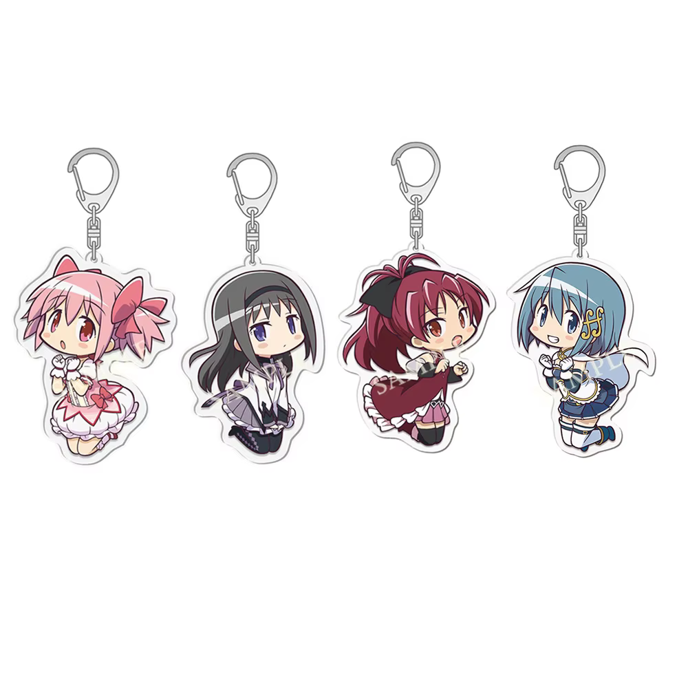 Porte-clés Anime Puella Magi Madoka Magica, Kaname Akemi Homura, Miki Sayaka, Tomoe Mami, Kyoko, pour les fans, cadeaux, bijoux