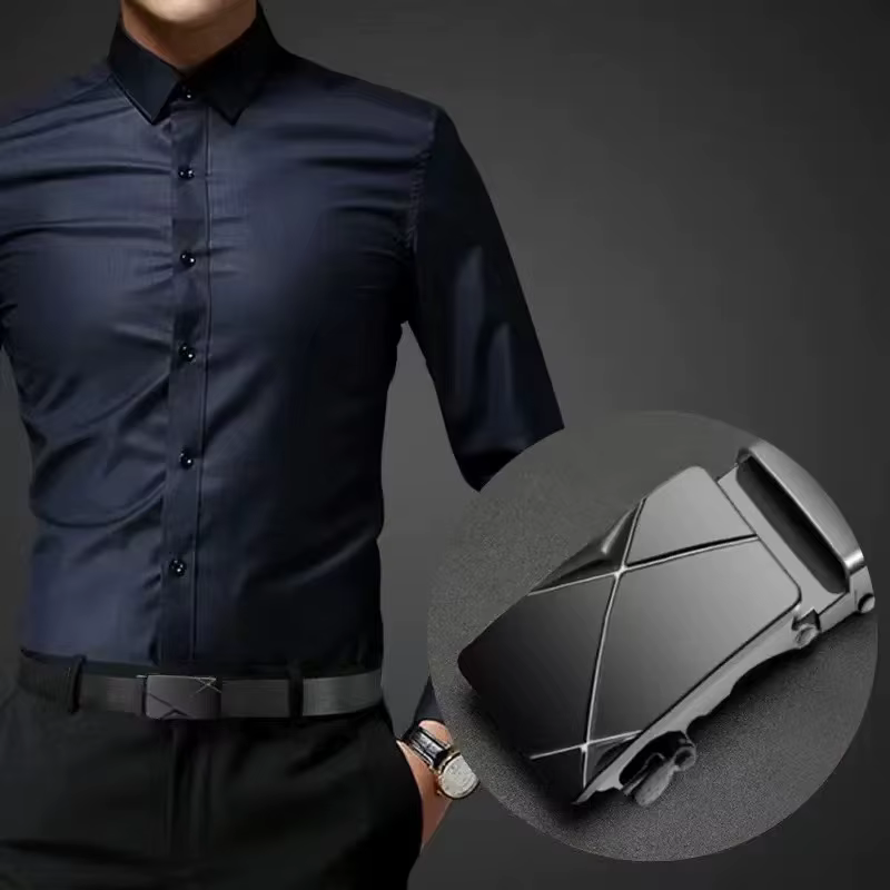 Ceinture pour hommes d'affaires de mode véritable marque de luxe ceinture à boucle en métal ceinture souple en cuir PU de haute qualité avec pantalon Cargo jean