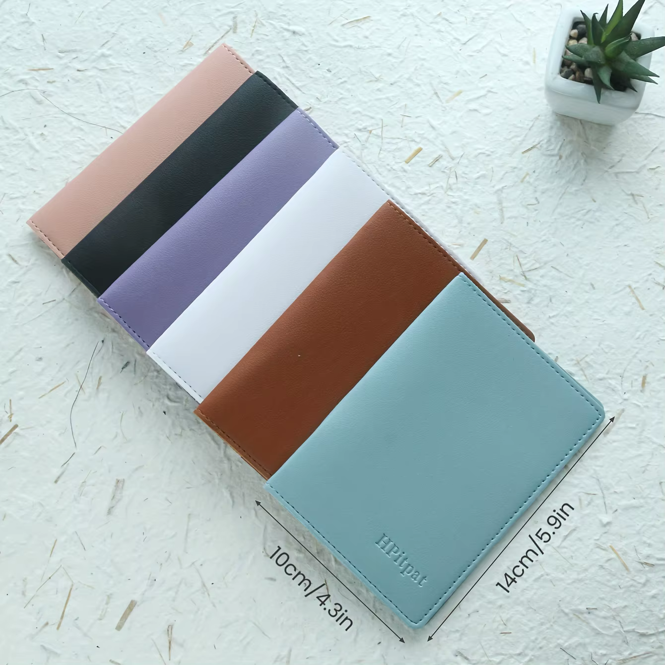 Couverture de passeport personnalisée en cuir PU - Portefeuille de voyage avec nom personnalisé Nouveau support