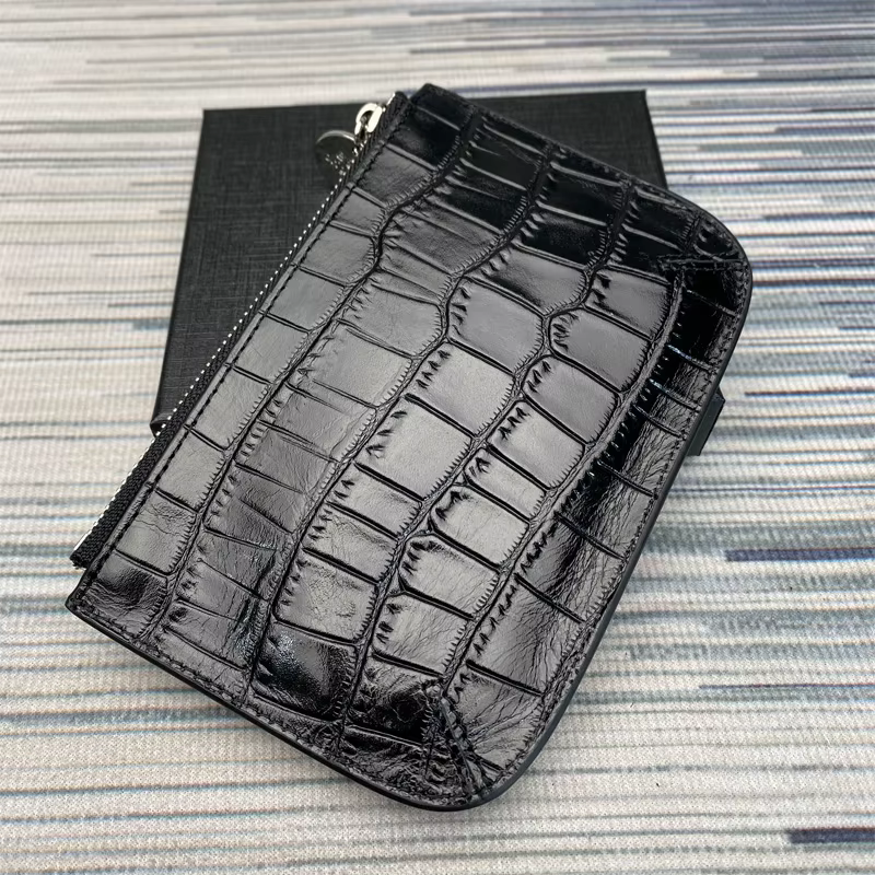 Porte-monnaie en cuir véritable pour hommes et femmes
