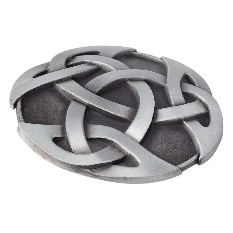 Ceinture ronde en alliage pour femme, motif de ligne creuse
