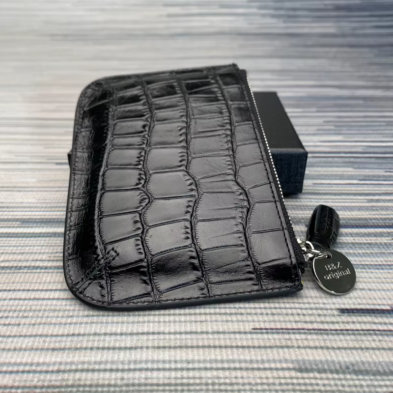 Porte-monnaie en cuir véritable pour hommes et femmes