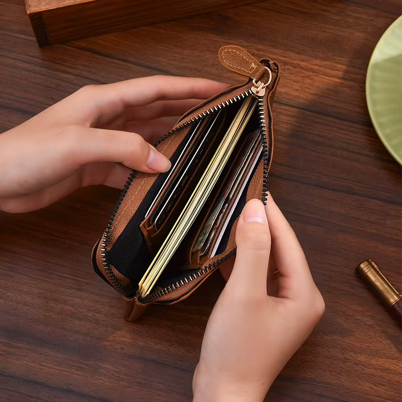 Portefeuille en cuir pour hommes