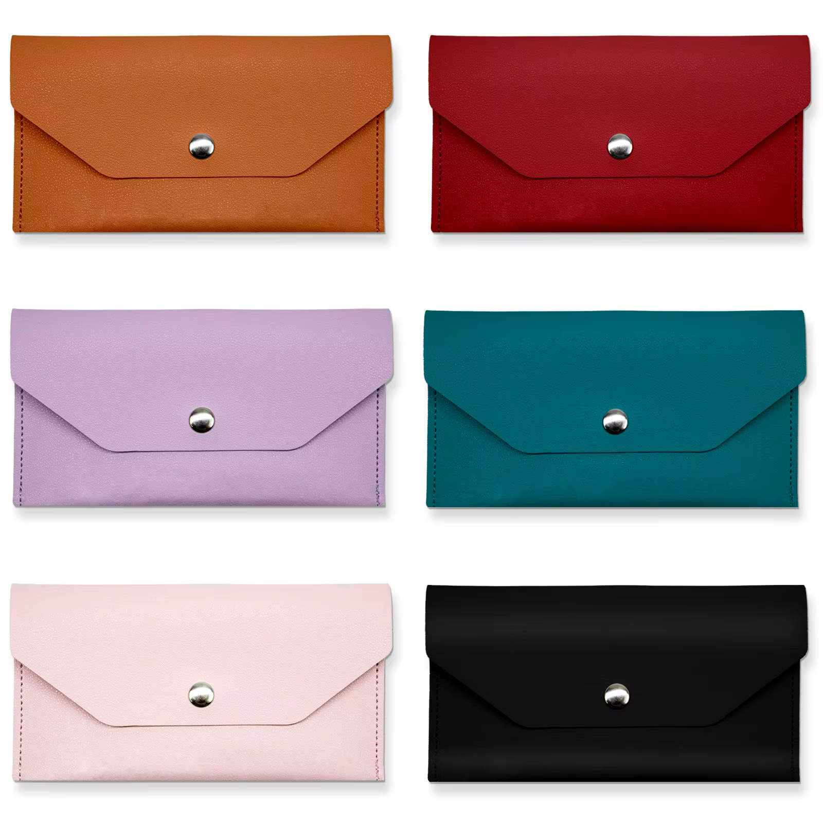 Portefeuille enveloppe écologique en cuir PU