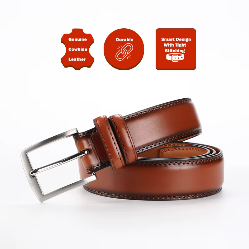Ceinture en cuir véritable pour homme