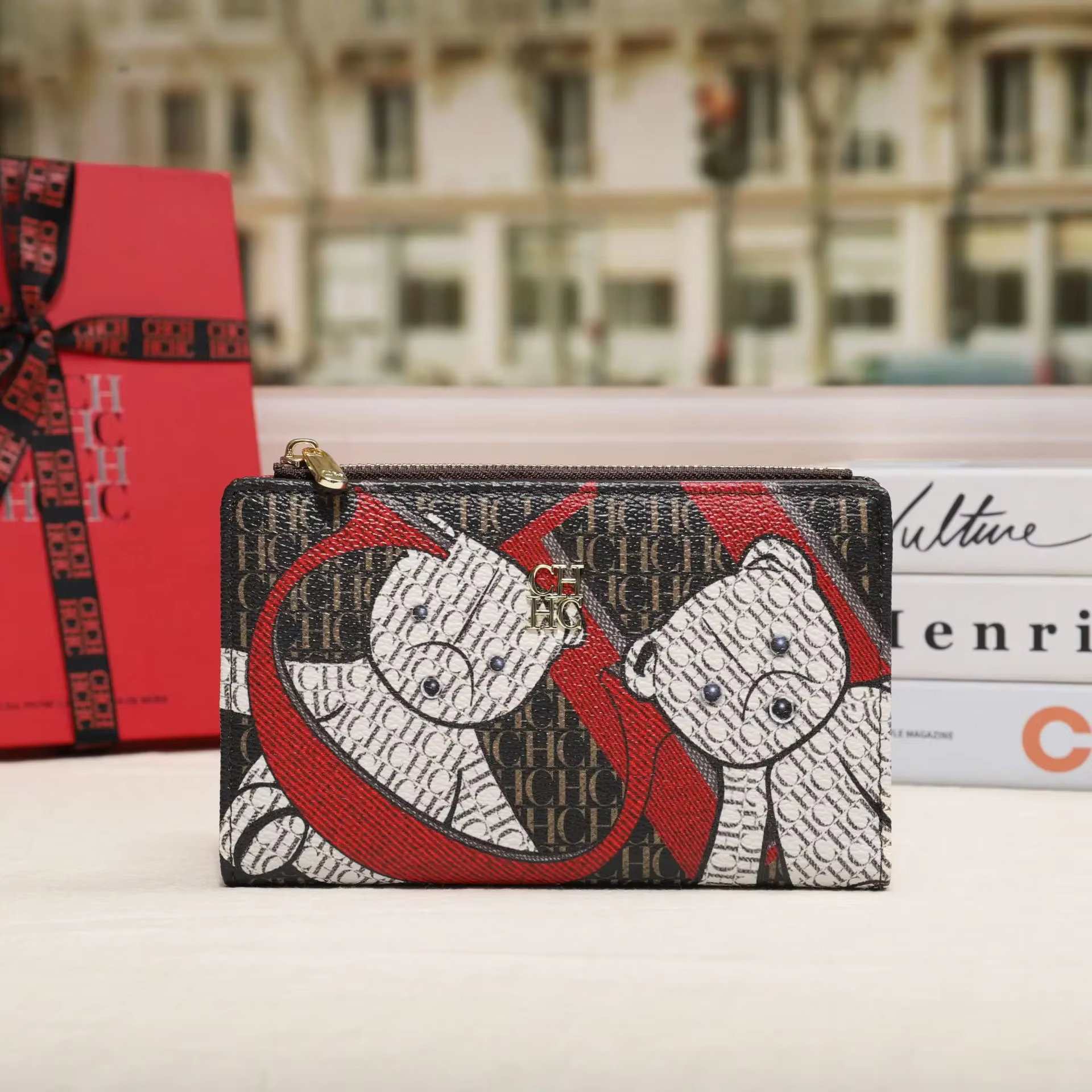 Portefeuille long rétro classique CH Brand 2026 pour femme