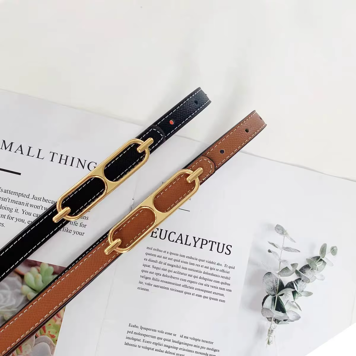 Ceinture réversible multifonctionnelle pour femmes