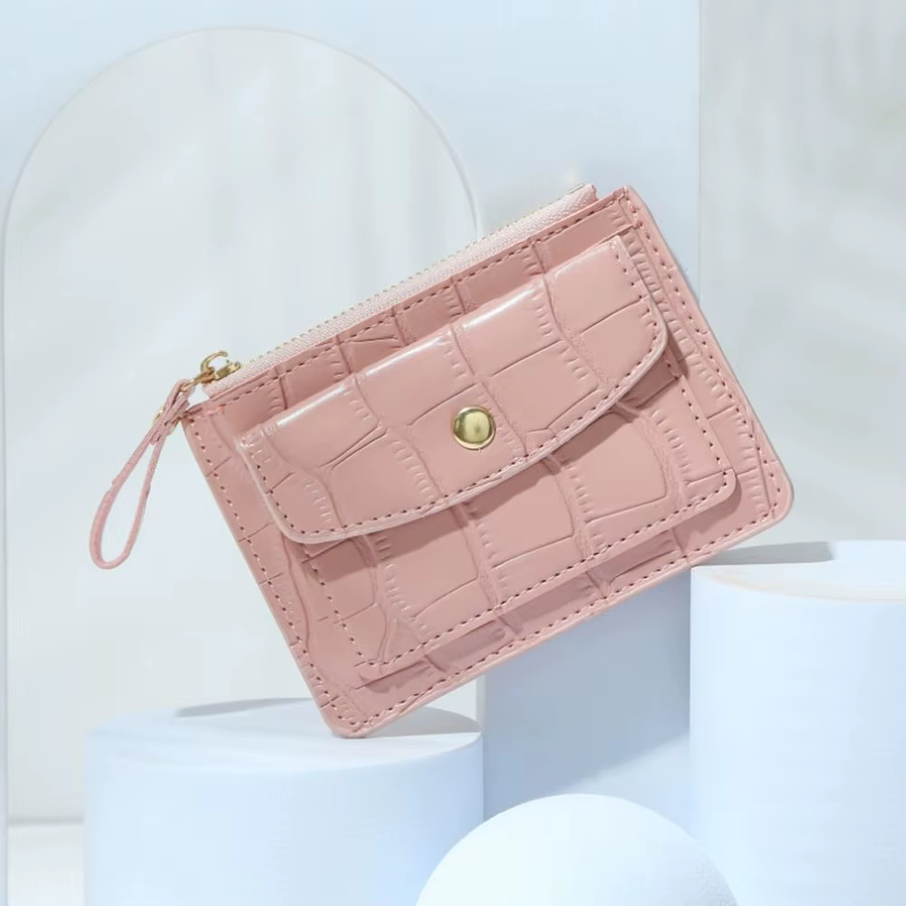 Porte-carte d'identité court sac à main motif Crocodile mode sac d'argent sac