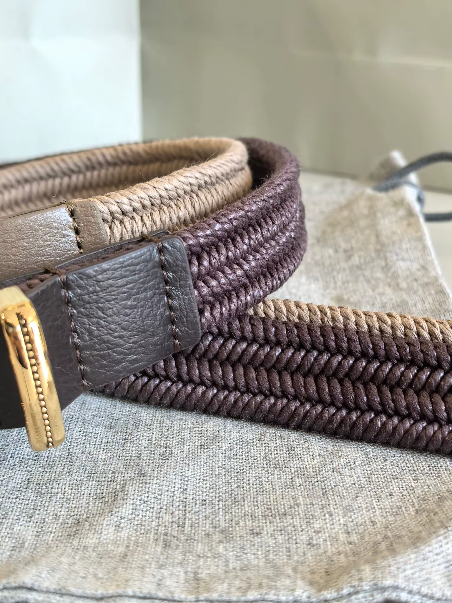 Ceinture tricotée très extensible pour femme, avec boucle ronde et sans trous, 26 Summer