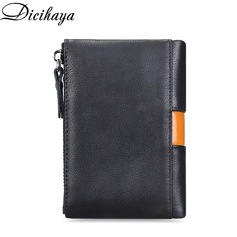 Portefeuille en cuir véritable pour homme