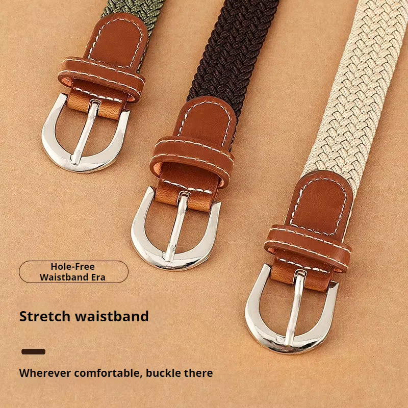 Ceinture élastique et tissée pour femme