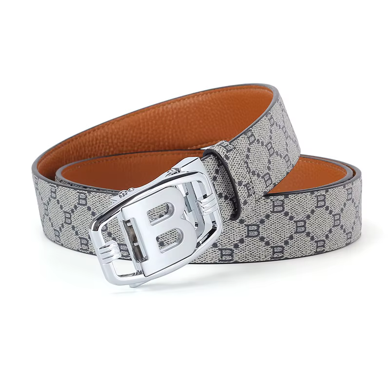 2025 large 34mm ceinture pour hommes d'affaires marque de luxe alliage métal boucle concepteur toile cuir ceintures
