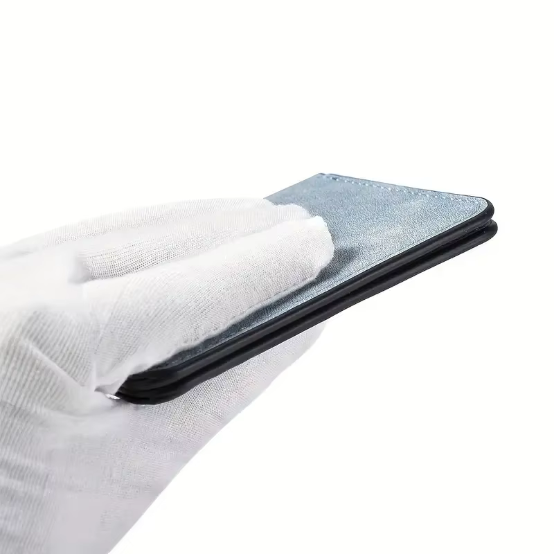 Portefeuille slim pour homme avec plusieurs fentes pour cartes et porte-carte d'identité