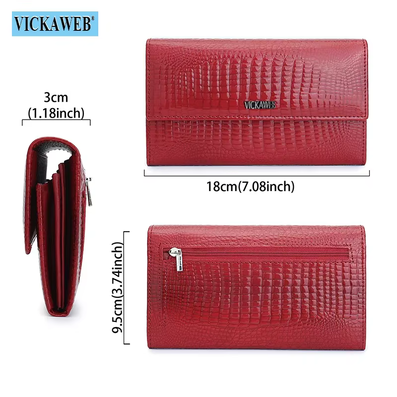 Portefeuille magnétique en cuir PU pour femme