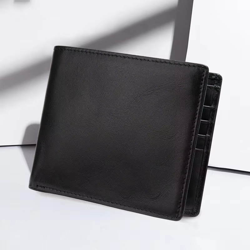 MACHOSSY chaud doux en cuir véritable portefeuille hommes huile vache