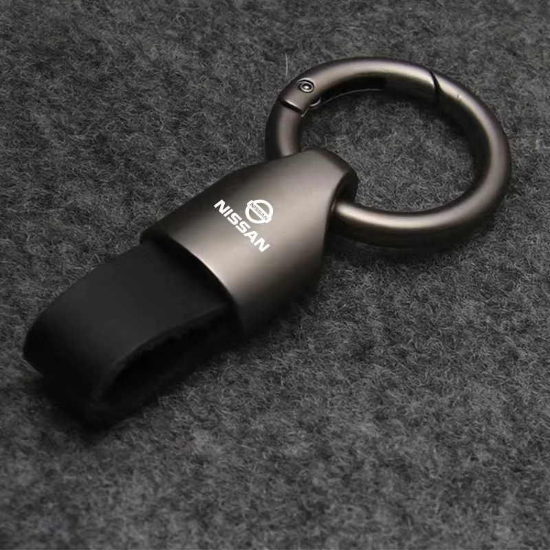 Porte-clés de luxe en daim/métal pour hommes et femmes