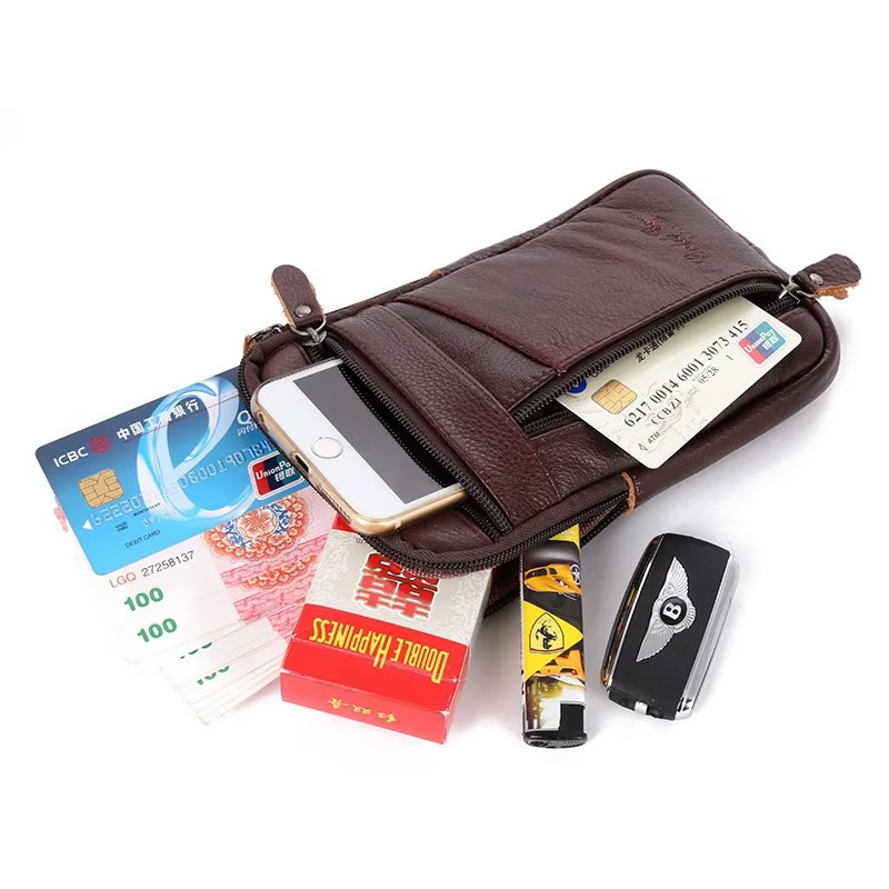 Sac banane en cuir pour homme