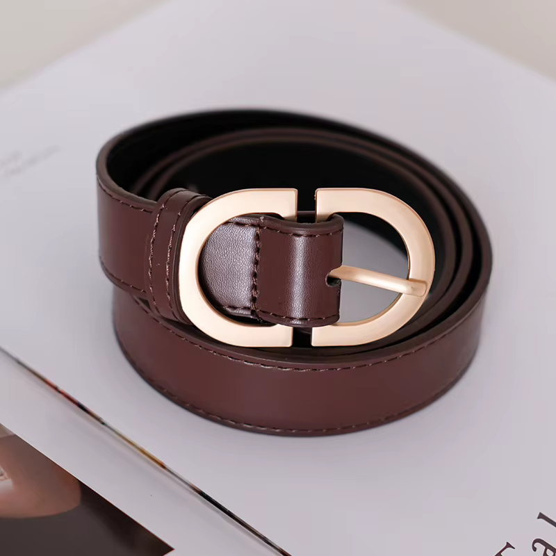Ceinture noire rétro pour femmes et hommes