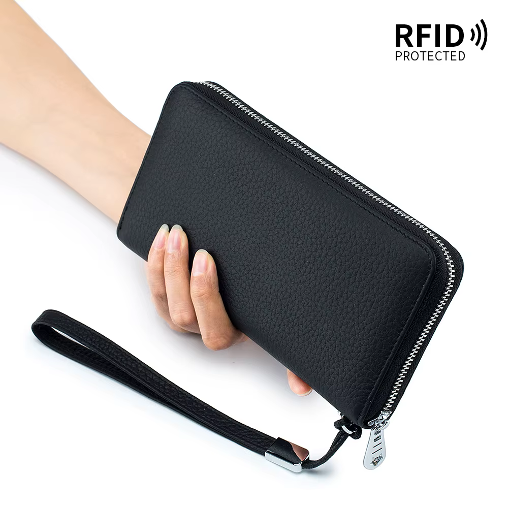 Portefeuille pour femmes en cuir véritable