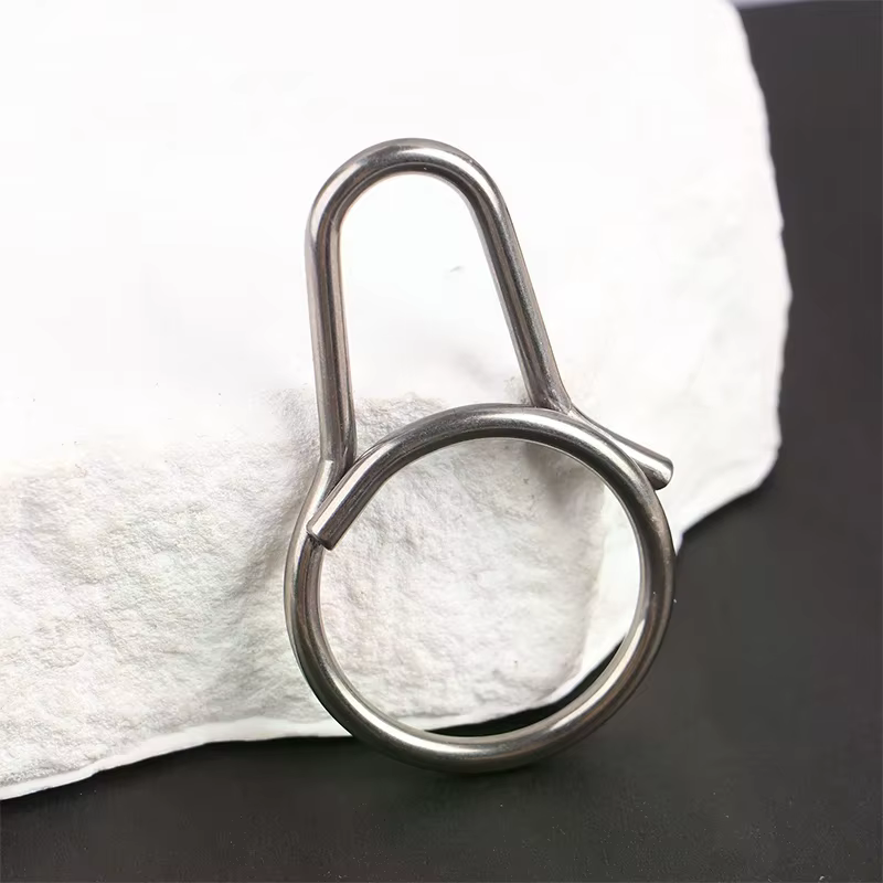 Porte-clés en alliage de titane avec clip ceinture
