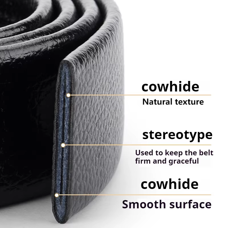 Ceinture de remplacement en cuir véritable pour hommes