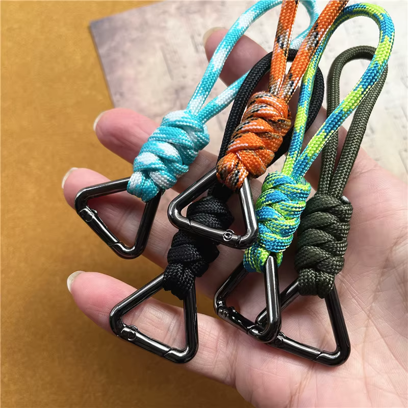 RapMetal-Sangle de porte-clés en nylon faite à la main, ULJOPremium, pendentif universel prédire, lanière courte