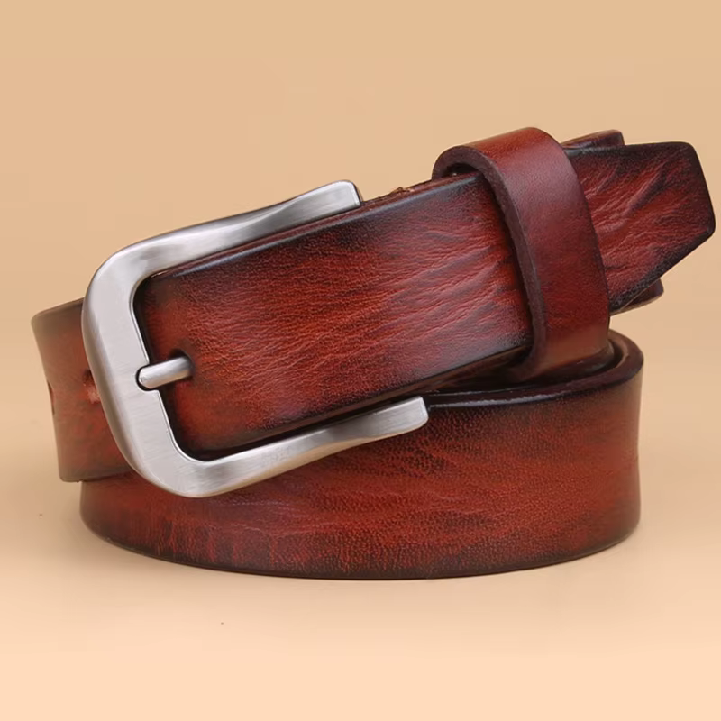 2.8CM ceinture de créateur femmes de haute qualité pleine fleur 100% véritable peau de vache