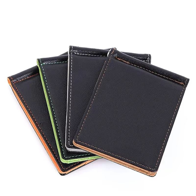 Marque hommes portefeuille peau courte portefeuilles sacs à main en cuir PU pinces à billets solide mince
