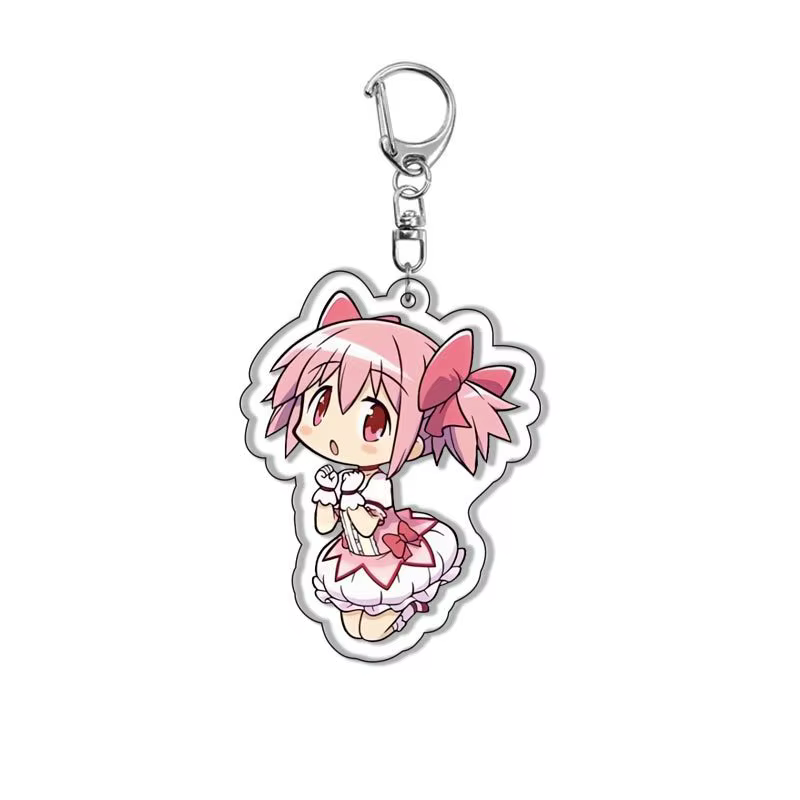 Porte-clés Anime Puella Magi Madoka Magica, Kaname Akemi Homura, Miki Sayaka, Tomoe Mami, Kyoko, pour les fans, cadeaux, bijoux