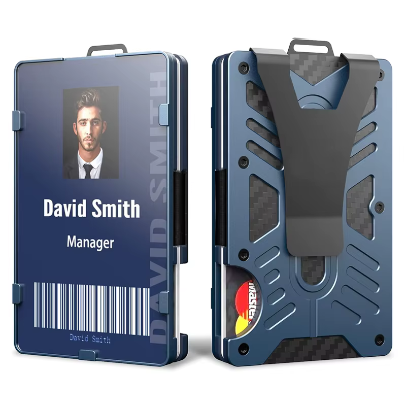 Portefeuilles tactiques avec porte-badge d'identification transparent