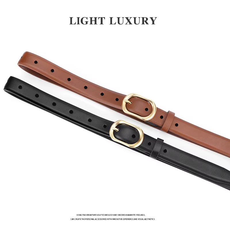 Ceinture en cuir PU pour femmes