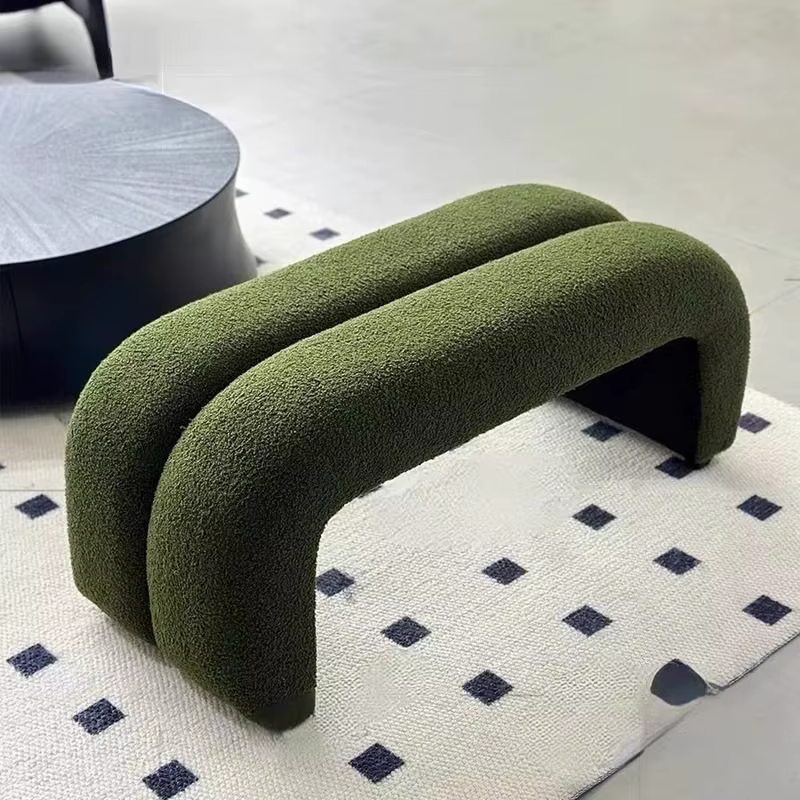 Banc long de luxe léger pour entrée, repose-pieds, banc de bout de lit simple pour chambre, tabourets de canapé pour salon et maison