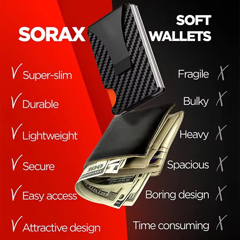 Portefeuille mince minimaliste en Fiber de carbone Carteira pour hommes Cartera Tarjetero Hombre RFID porte-carte de crédit en cachemire de luxe