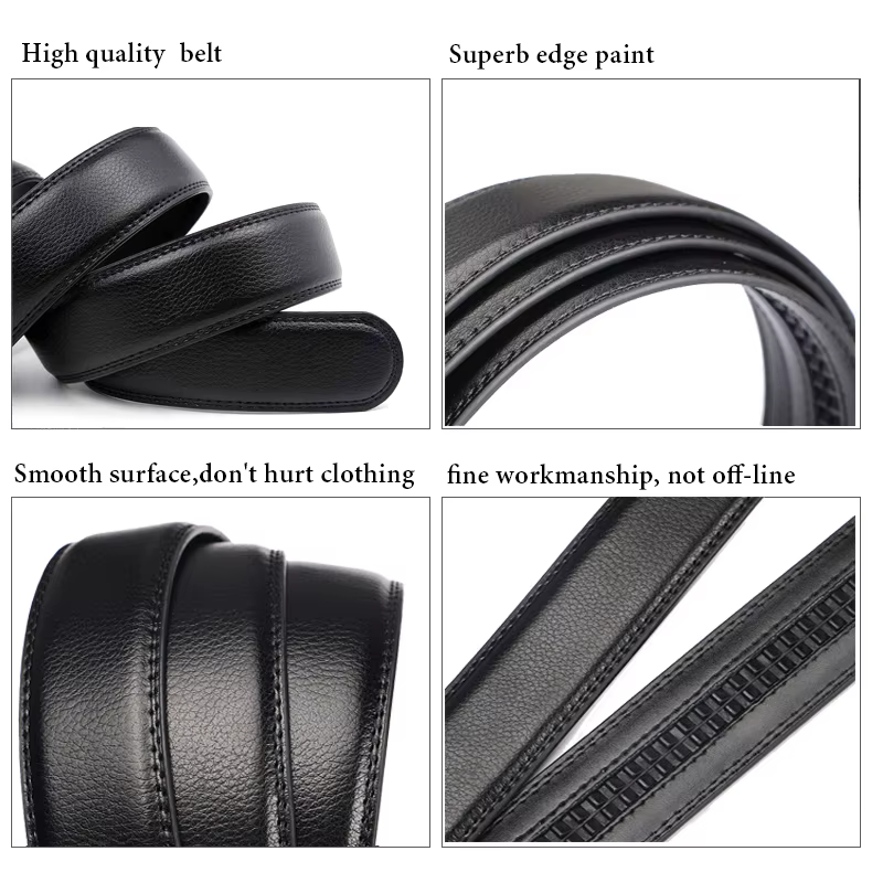 Haute qualité 105 150 140 130 160 170 cm grande taille hommes ceinture mode luxe alliage automatique boucle noir PU cuir ceintures