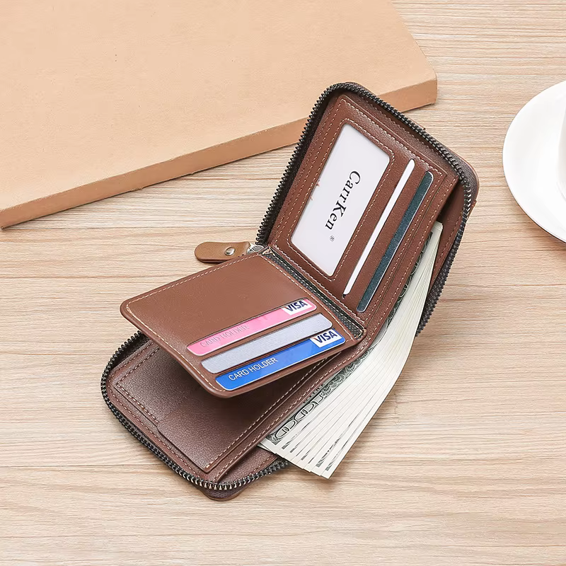 Portefeuille en cuir pour hommes