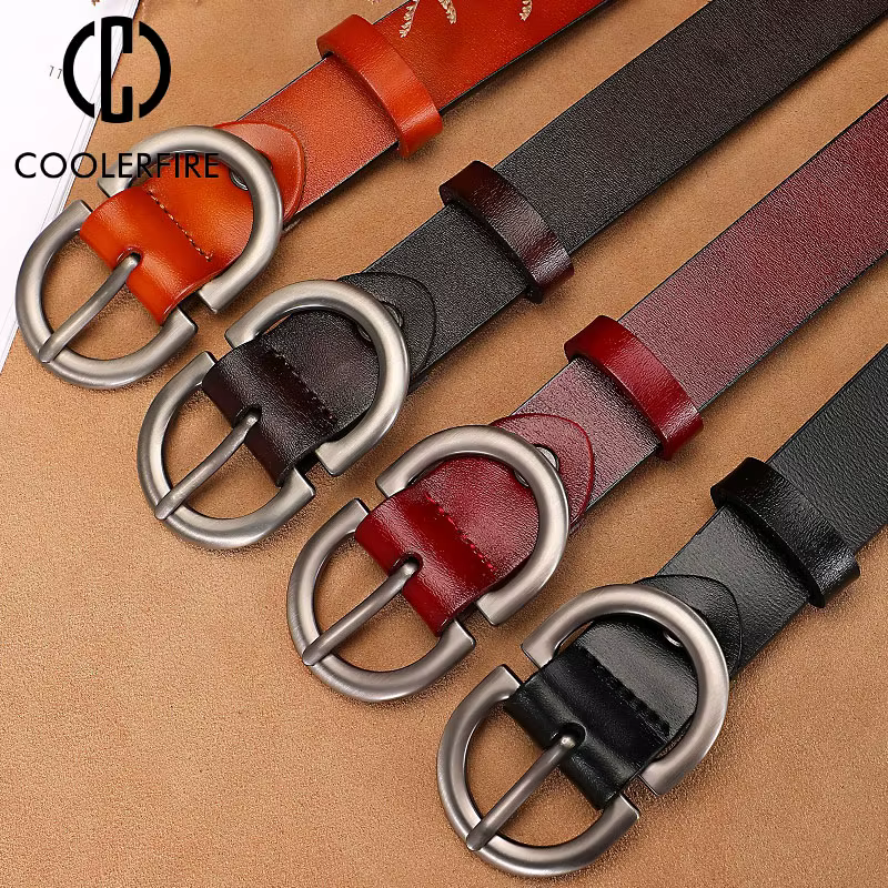 Ceintures pour femmes en cuir véritable peau de vache haute qualité mode ceinture jean femme ceintures pour robe marque de luxe femmes ceinture LD032-1