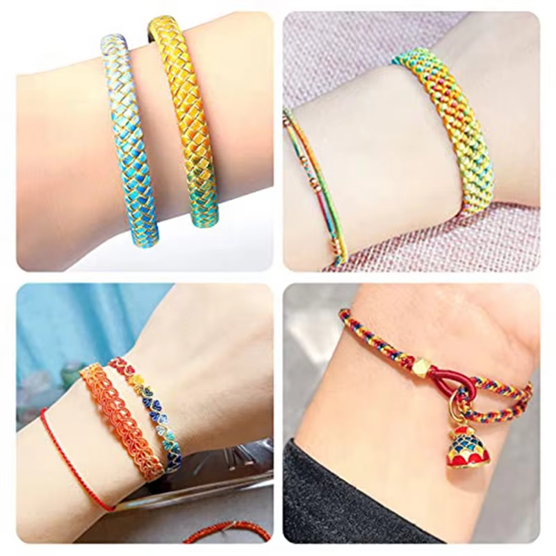 Support de fabricant de bracelets en forme de U, gabarit de fabrication de bracelets, cadre en bois, Kit d'outils de bricolage pour tresser Bracelets-AT64
