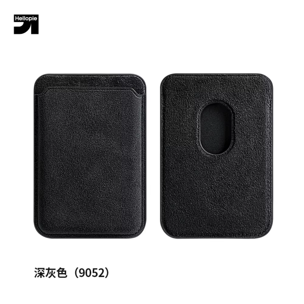 Portefeuille magnétique Hellopie pour MagSafe minimaliste pour iPhone 17 16 15 14 13 12 Pro Max Italie Cuir Alcantara Business haut de gamme