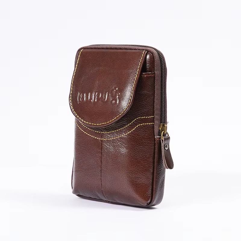 Poudres de téléphone en cuir pour hommes