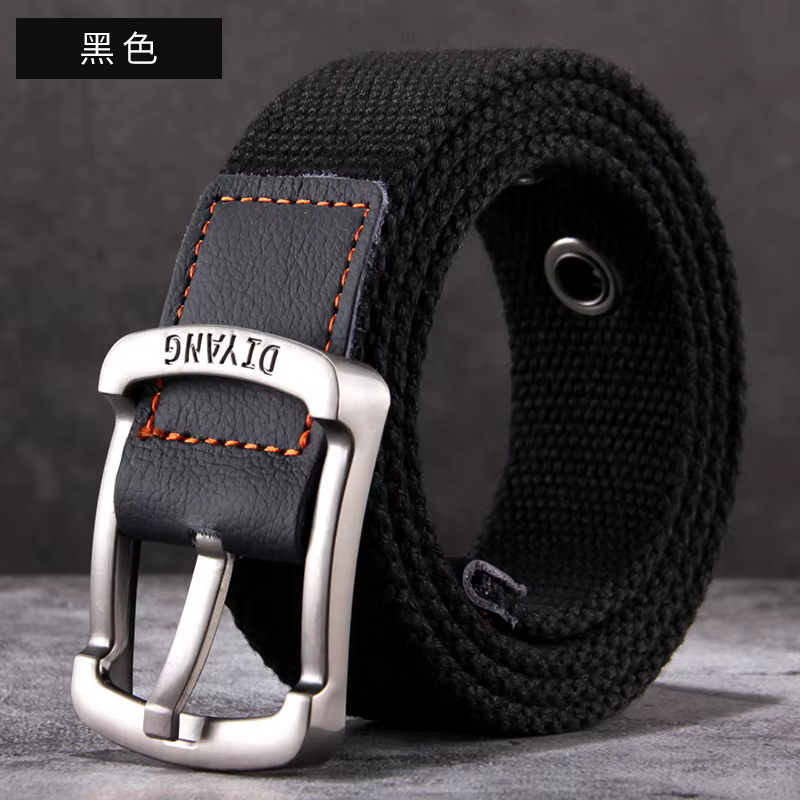 Ceinture, ceinture à boucle en toile pour hommes