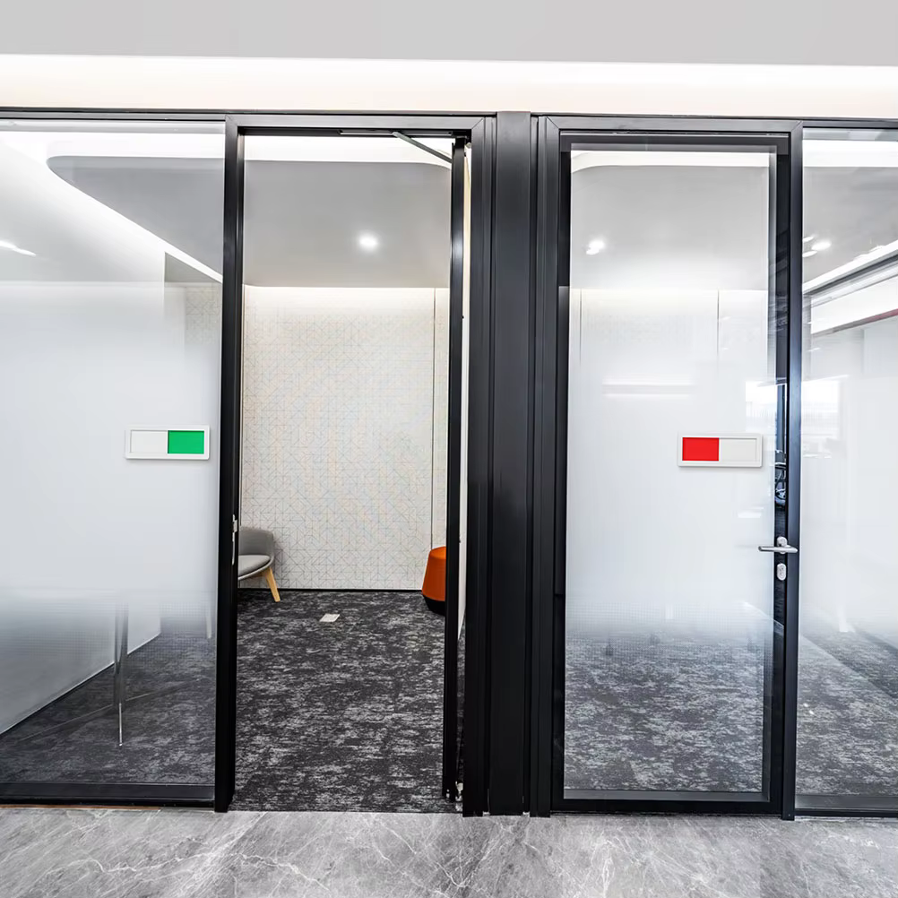 Plaque d'identification de porte de bureau, 2 pièces, indicateur en acrylique occupé, salle de réunion vacante disponible