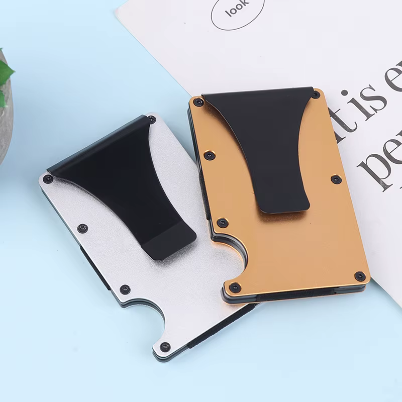 Portefeuille minimaliste pour hommes et femmes - Portefeuille RFID fin