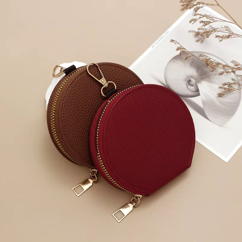 Mini portefeuille rond pour femmes