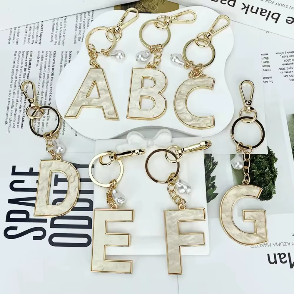 Porte-clés Décoratif A-Z avec Initiales