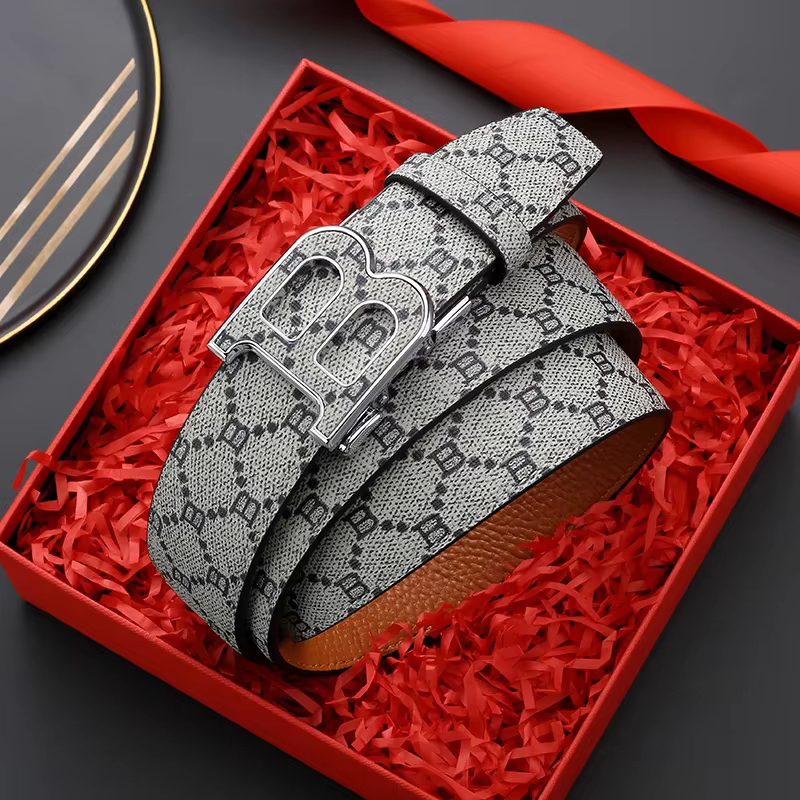 Haute qualité 3.4 cm marque de luxe hommes ceintures célèbres