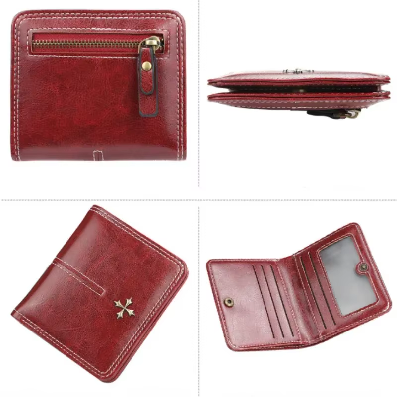 2025 mode mince femmes portefeuilles Mini porte-carte en cuir PU court design haute qualité femme sac à main