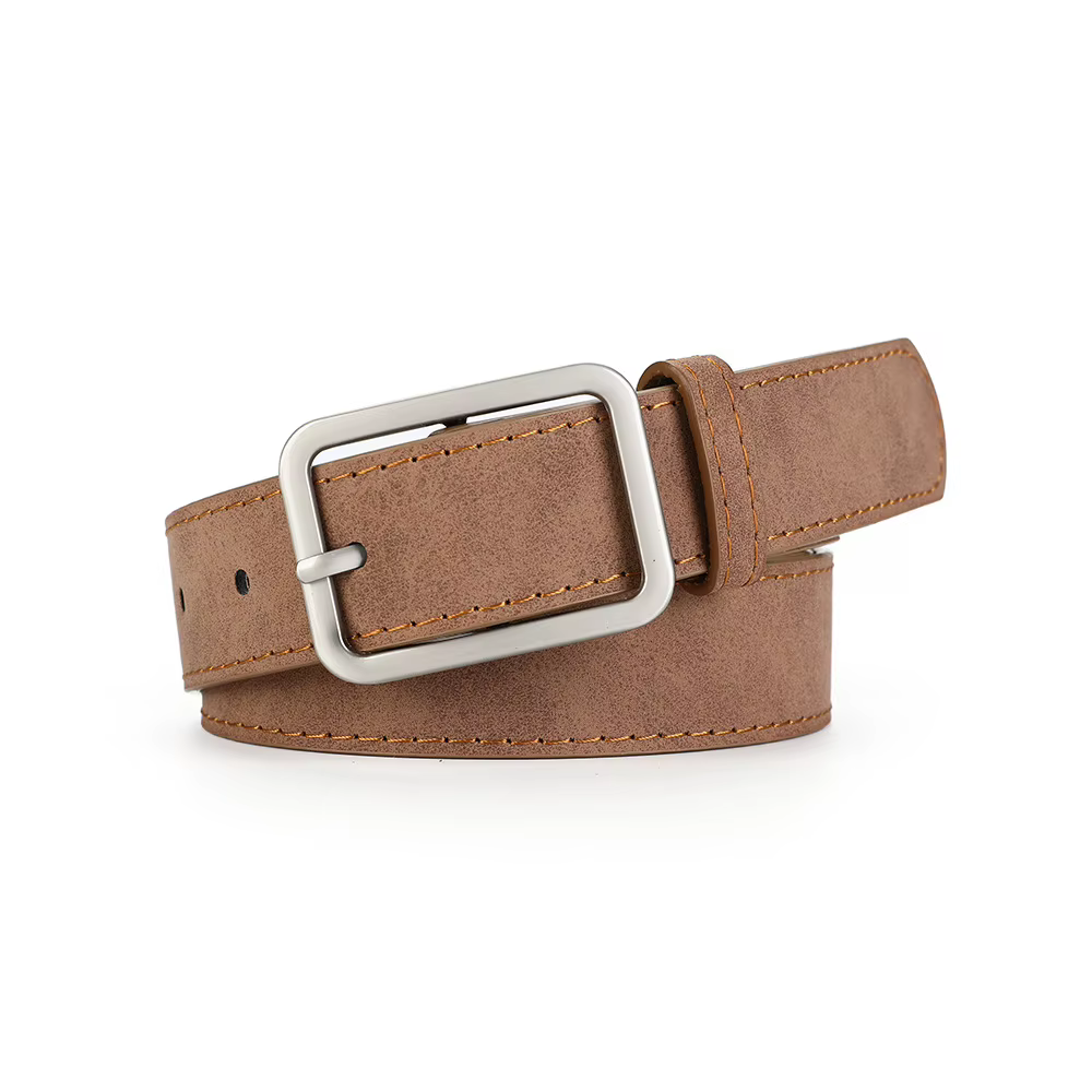 Ceinture polyvalente en cuir givré rétro pour hommes 08