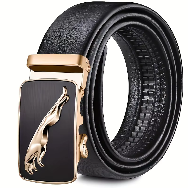 Ceinture pour hommes boucle automatique en métal ceinture de travail d'affaires de haute qualité associée à des jeans ceinture bon marché, cadeau pour père et petit ami