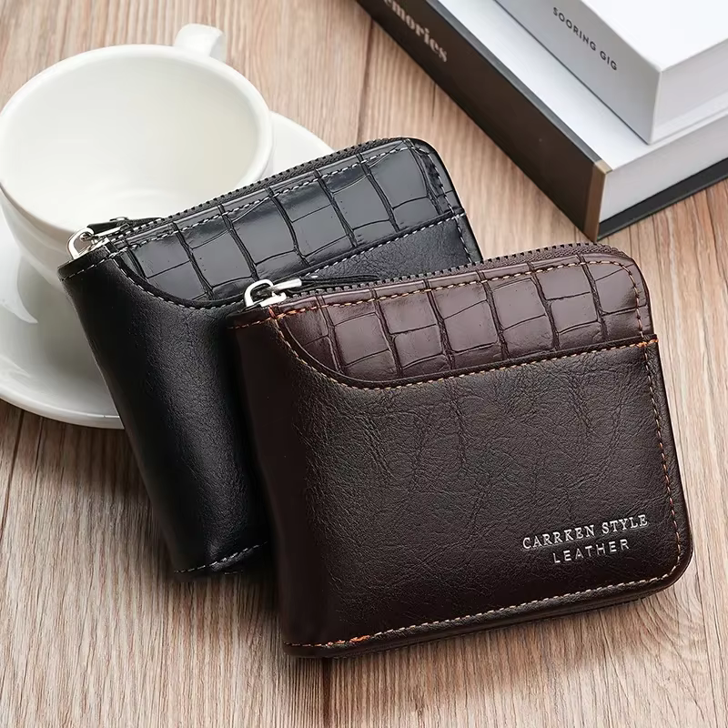 Portefeuille en cuir pour hommes